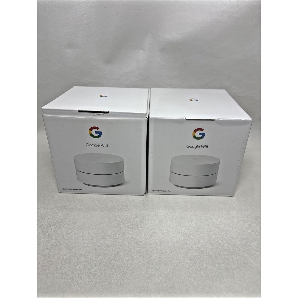 Google Wifi AC1200 Mesh WiFi System Wifi Router 1500 Sq Ft Coverage 2 pack